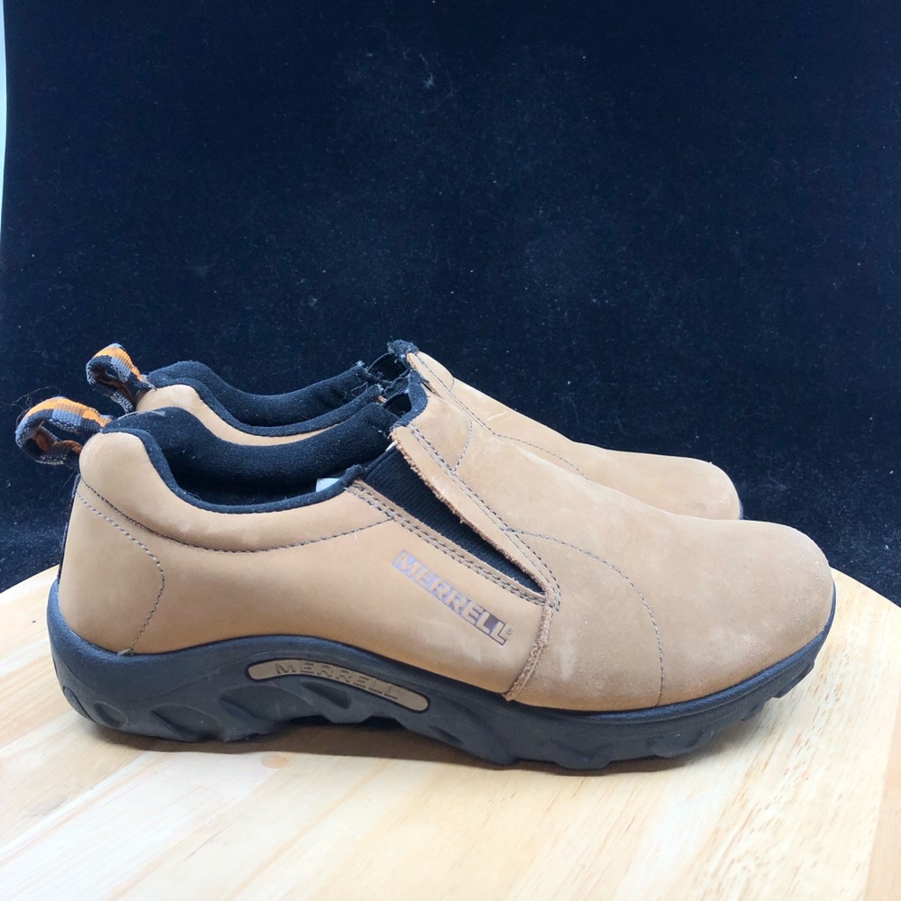 MERRELL Women’s jungle moc brown hiking shoe size 7.5 - Picture 5 of 10